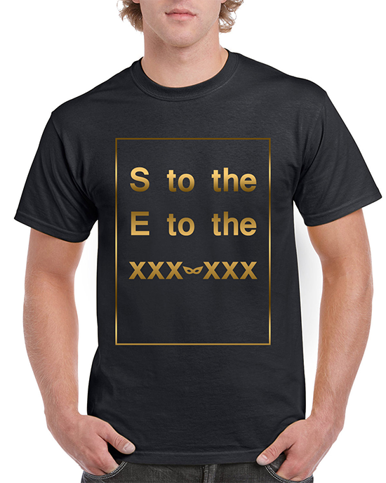 Tシャツ:S.E.X（Gold）