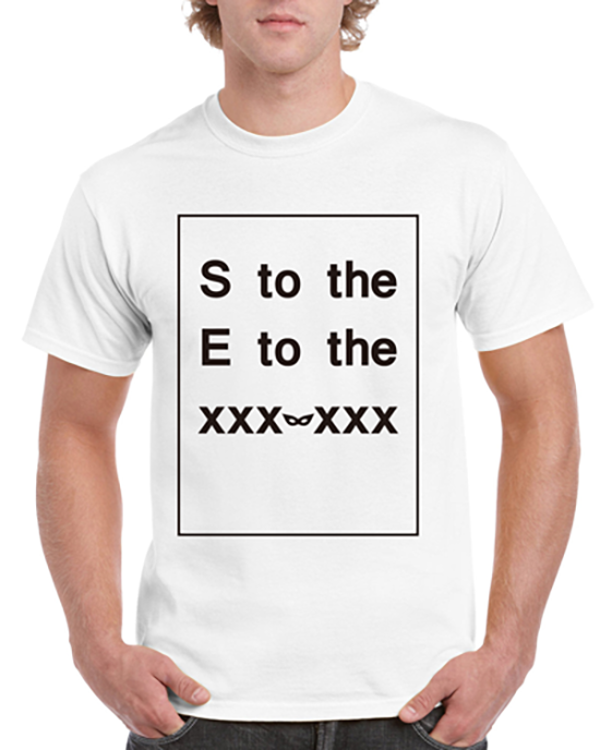 Tシャツ:S.E.X（White）